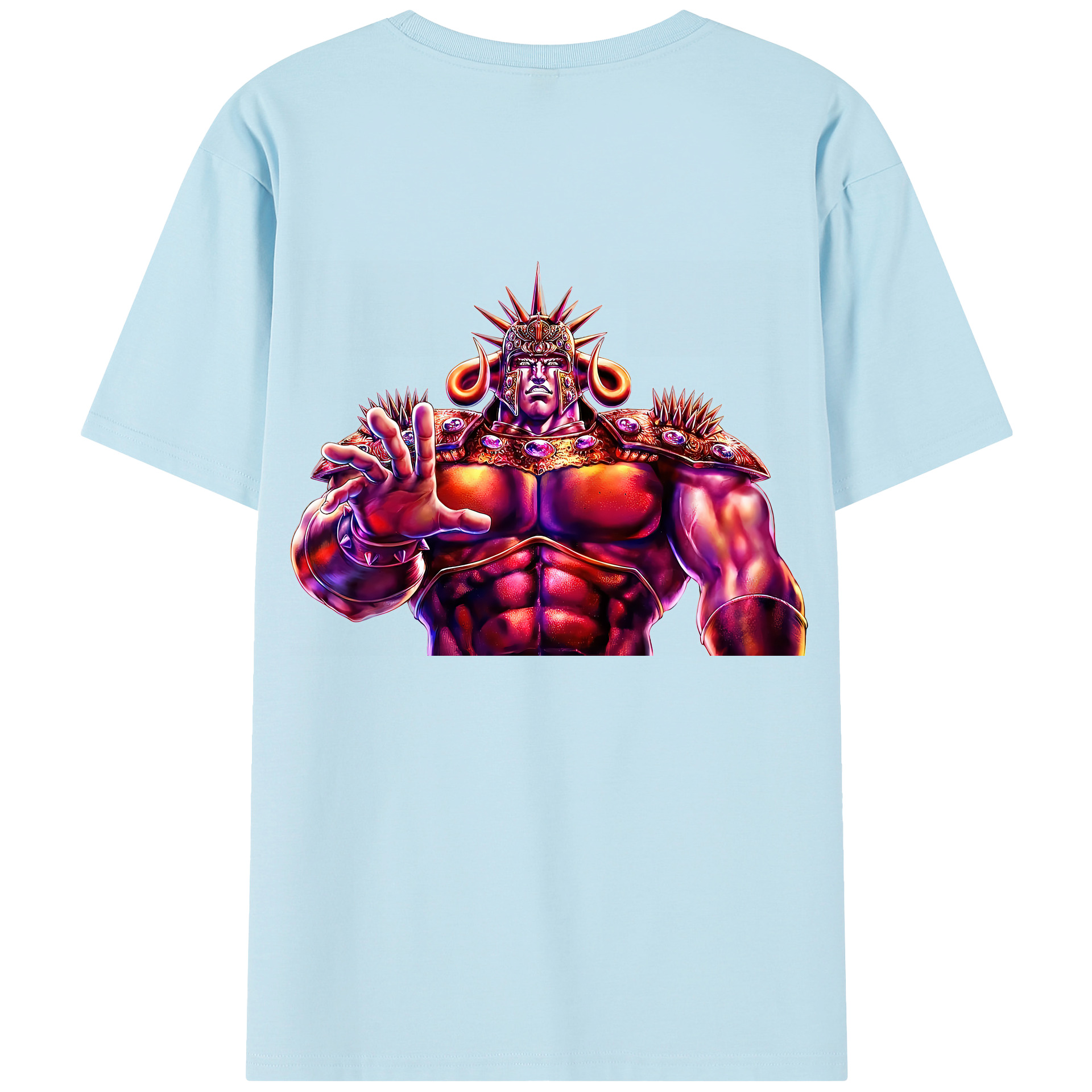 （画像用） 北斗の拳 Fist of the North Star 綿100％半袖Tシャツ（背面プリント）